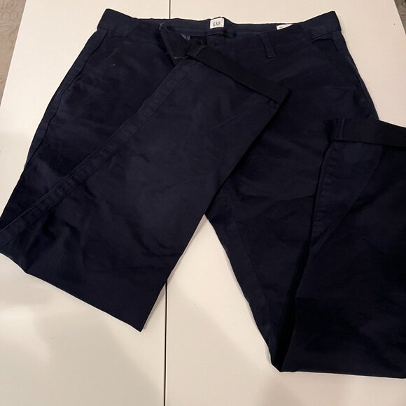 Gap Navy Girlfiend Chino Pants Size 6 💗 - Picture 5 of 9